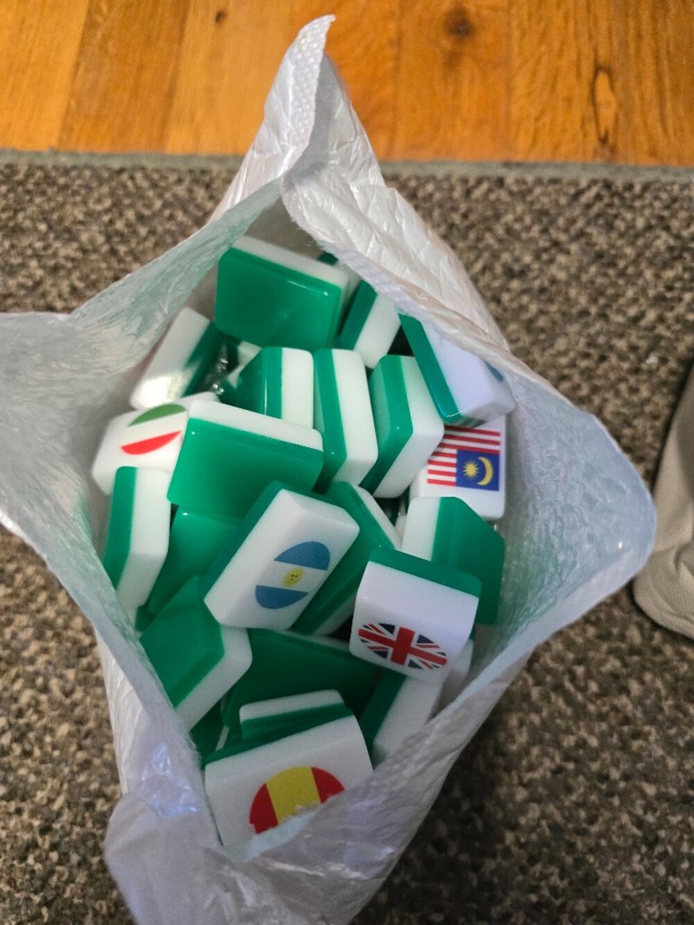 World Flag Mahjong / Game Tiles – International Flags Educational Set